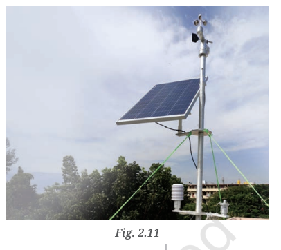 Fig 2.11 — An automated weather station (AWS)